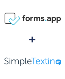 Integration of forms.app and SimpleTexting