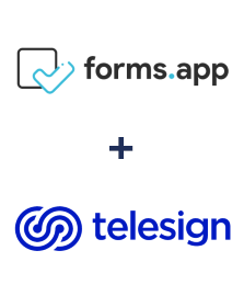 Integration of forms.app and Telesign