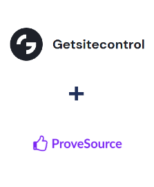 Integration of Getsitecontrol and ProveSource