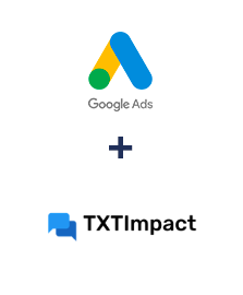 Integration of Google Ads and TXTImpact