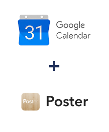 Integration of Google Calendar and Poster