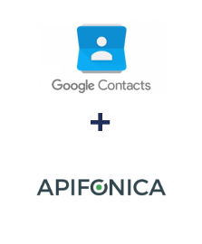 Integration of Google Contacts and Apifonica