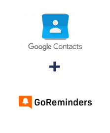 Integration of Google Contacts and GoReminders