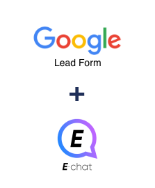 Integration of Google Lead Form and E-chat