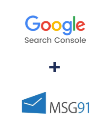 Integration of Google Search Console and MSG91