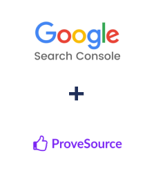 Integration of Google Search Console and ProveSource