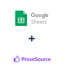 Integration of Google Sheets and ProveSource