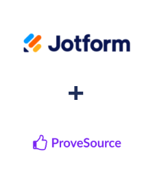 Integration of Jotform and ProveSource