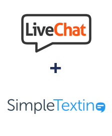 Integration of LiveChat and SimpleTexting