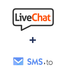 Integration of LiveChat and SMS.to