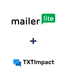 Integration of MailerLite and TXTImpact