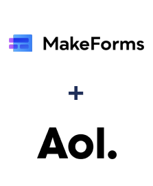 Integration of MakeForms and AOL