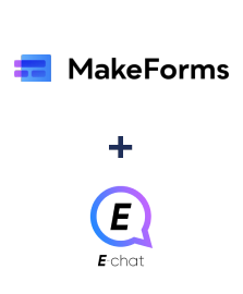 Integration of MakeForms and E-chat