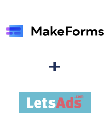 Integration of MakeForms and LetsAds
