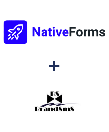 Integration of NativeForms and BrandSMS 