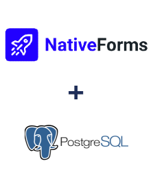 Integration of NativeForms and PostgreSQL