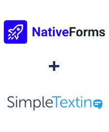 Integration of NativeForms and SimpleTexting