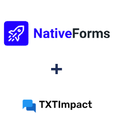 Integration of NativeForms and TXTImpact