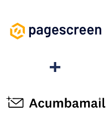Integration of Pagescreen and Acumbamail