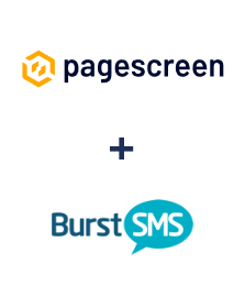 Integration of Pagescreen and Burst SMS