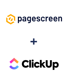 Integration of Pagescreen and ClickUp