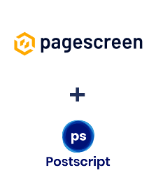 Integration of Pagescreen and Postscript