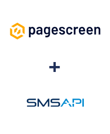 Integration of Pagescreen and SMSAPI