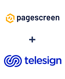 Integration of Pagescreen and Telesign
