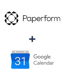 Integration of Paperform and Google Calendar