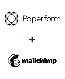 Integration of Paperform and MailChimp