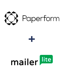 Integration of Paperform and MailerLite