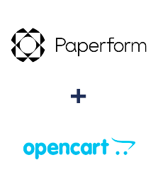 Integration of Paperform and Opencart