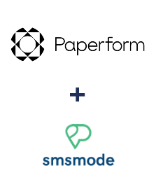 Integration of Paperform and Smsmode