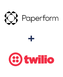 Integration of Paperform and Twilio