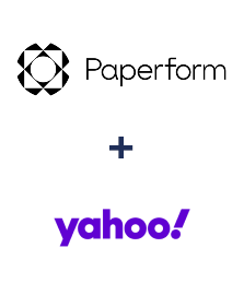 Integration of Paperform and Yahoo!