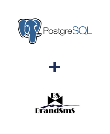 Integration of PostgreSQL and BrandSMS 