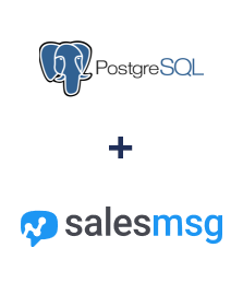 Integration of PostgreSQL and Salesmsg