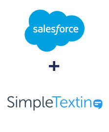 Integration of Salesforce CRM and SimpleTexting