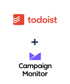 Integration of Todoist and Campaign Monitor