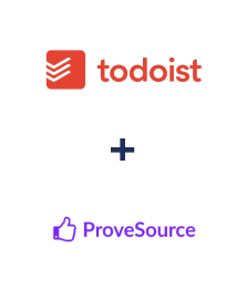 Integration of Todoist and ProveSource
