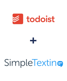 Integration of Todoist and SimpleTexting