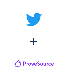 Integration of Twitter and ProveSource