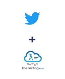 Integration of Twitter and TheTexting