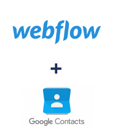 Integration of Webflow and Google Contacts