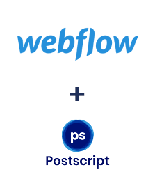 Integration of Webflow and Postscript