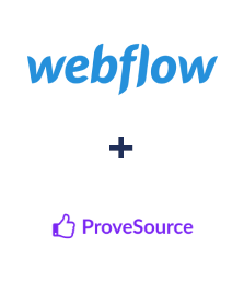 Integration of Webflow and ProveSource