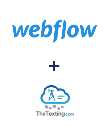 Integration of Webflow and TheTexting