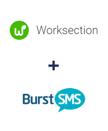 Integration of Worksection and Burst SMS