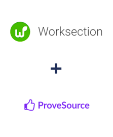 Integration of Worksection and ProveSource