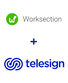 Integration of Worksection and Telesign